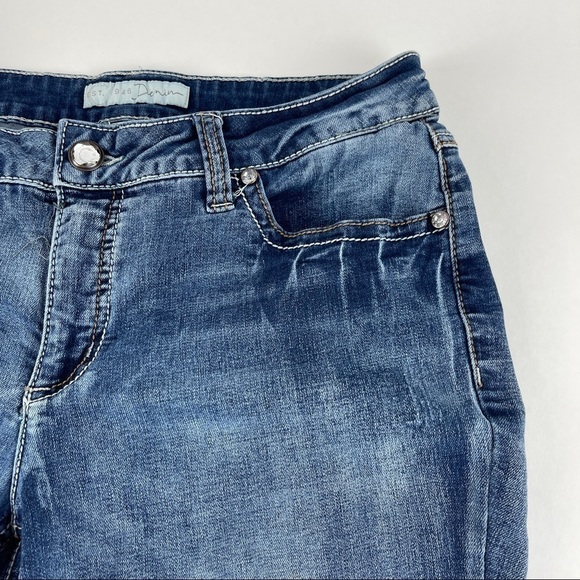 Est 1946 Denim Jeans Womens 10 Comtemporary Blue Denim Distressed - Picture 6 of 12
